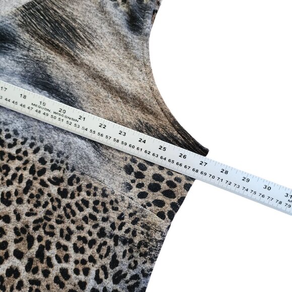 VEX Collection Women's Size 24 V-neck Tunic Long Blouse Top Sleeveless France - Picture 6 of 11